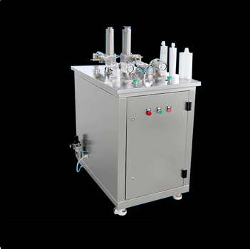 Semi- automatic silicone sealant filling machine for dual cartridges