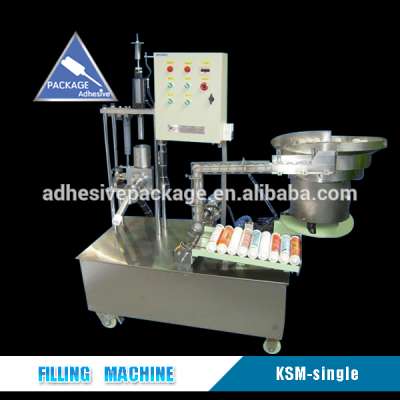 Plastic 300ml Empty Cartridge Filling Machine For Silicone Sealant